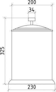 Ведро Boheme Royal Crystal золото 10934-G